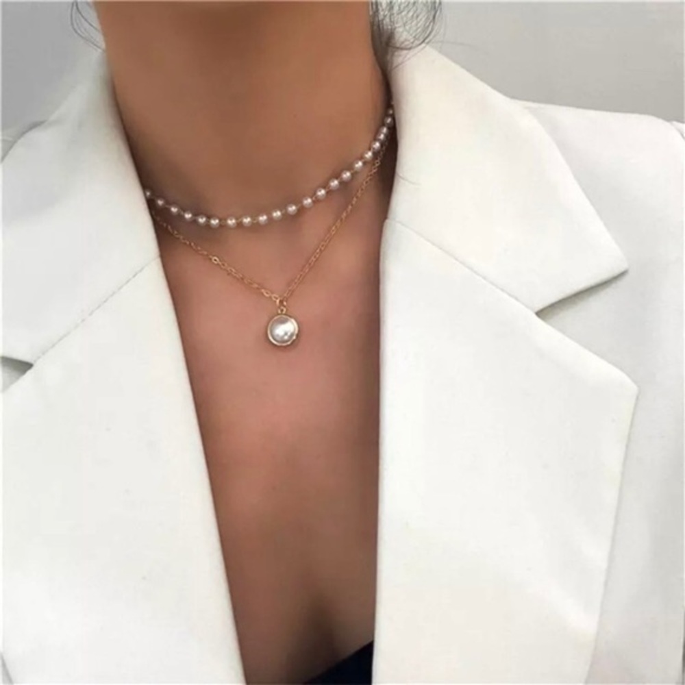 Gold Layered Choker Necklace